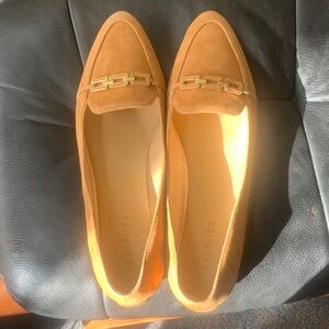 Talbots Women's Brown Loafers with Gold Accent